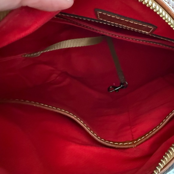 Dooney & Bourke Handbag, Pebble Grain Paige Sac Shoulder Bag - Plum - Picture 12 of 13